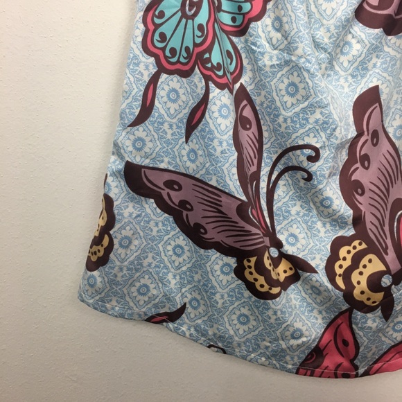 Judith March strapless Blue Butterfly Print dress - Picture 5 of 9